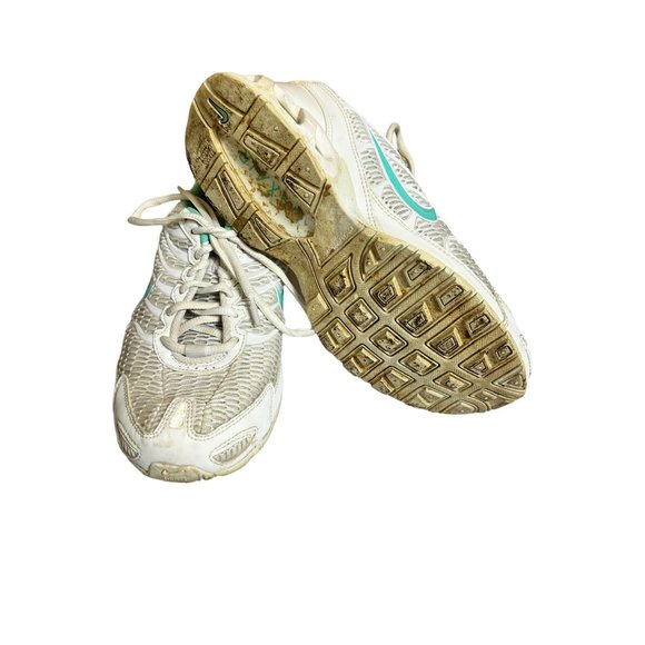 Nike Air Max Torch 4 Womens White Turquoise Running Shoes - Picture 6 of 9